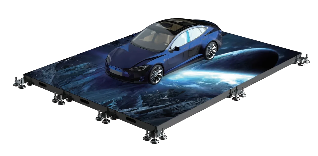 Sheet-metal Floor — Indoor LED floor display