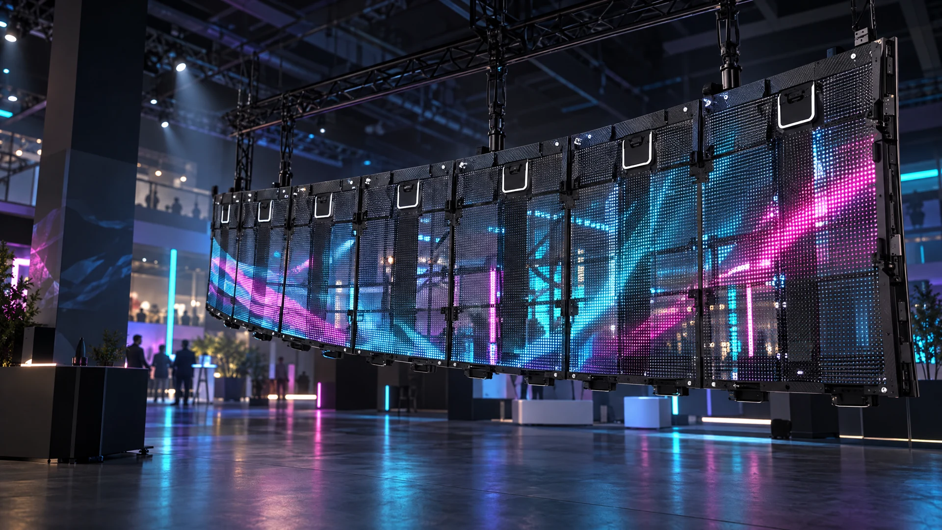 碳纖維租賃屏 — 透視舞台租賃展示