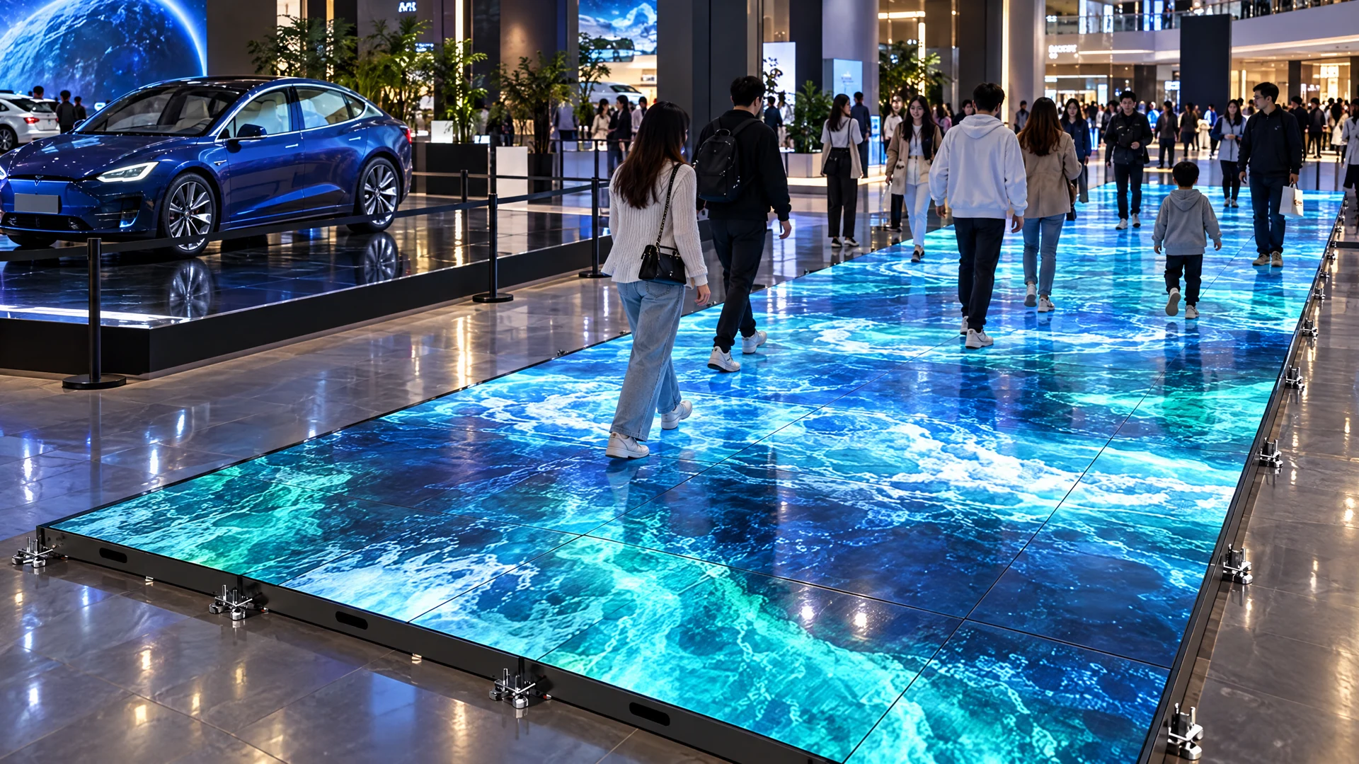Sheet-metal Floor — APPLICATION VISUAL — NOT A COMPLETED CLIENT PROJECT